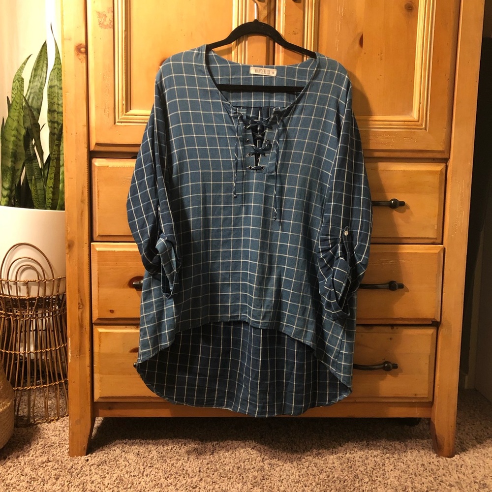Wanderlux 100% cotton tunic top 2/$18